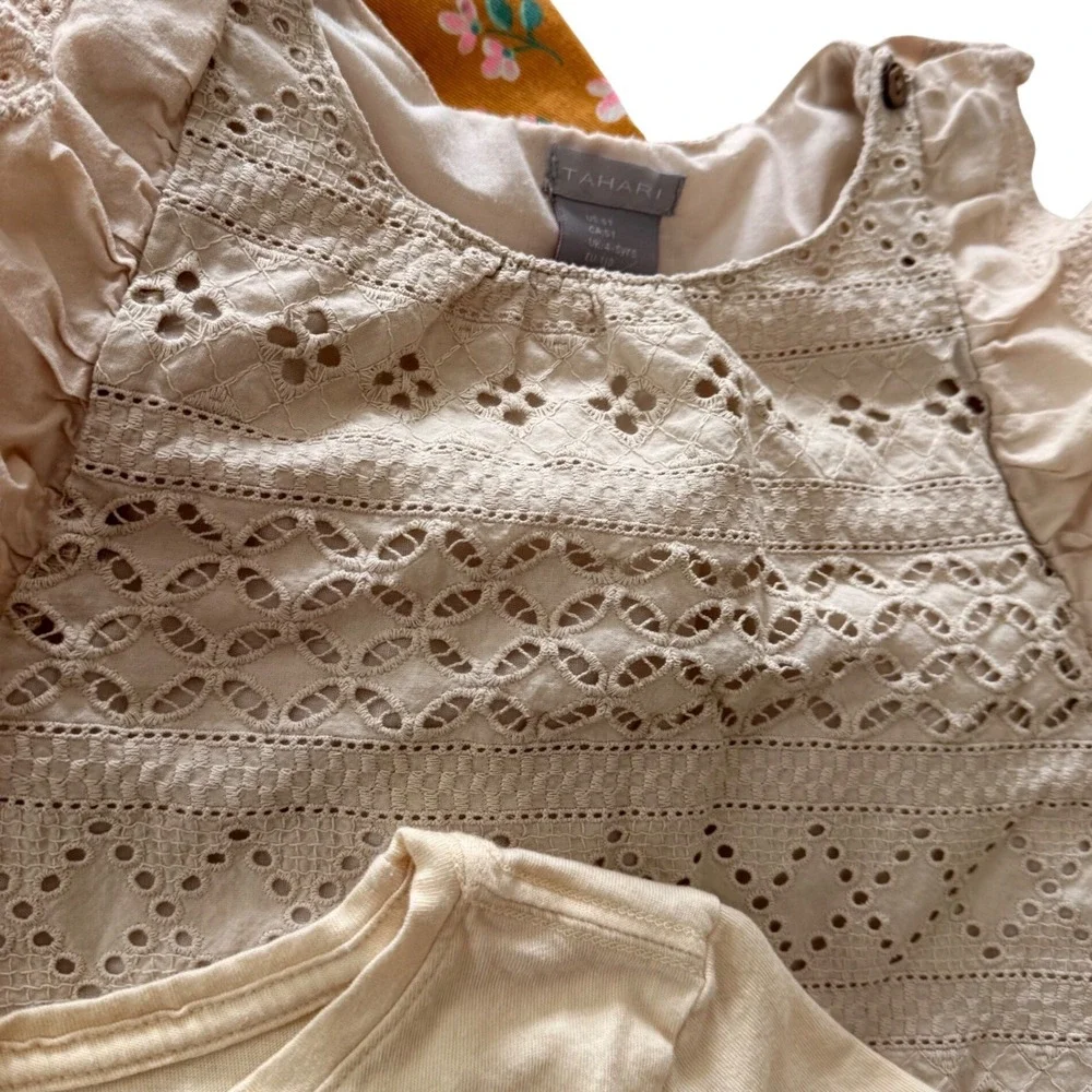 Girls 3 Piece Bundle‎ Spring Summer Jacket Top Tee Old Navy Tahari Casual